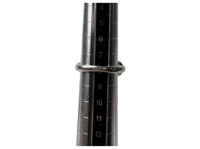 Ring Hermès Anel Faixa Horsebit em Prata Hermes - vista 11