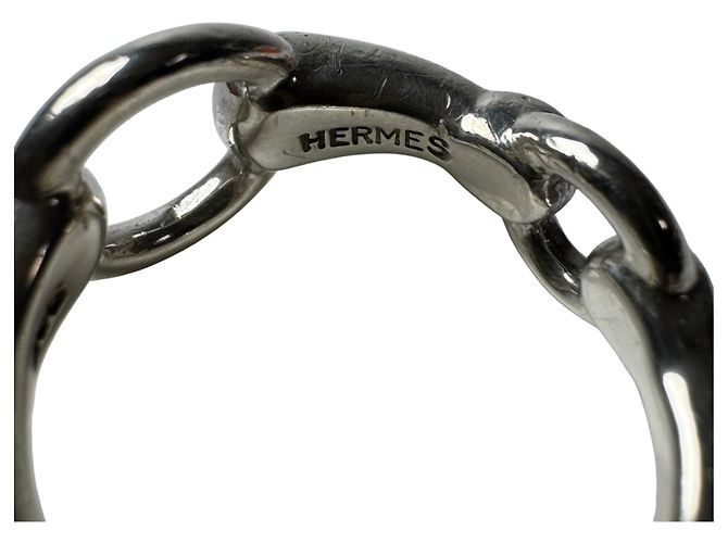 Ring Hermès Anel Faixa Horsebit em Prata Hermes - vista 6