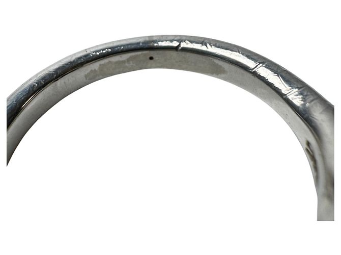 Ring Hermès Anel Faixa Horsebit em Prata Hermes - vista 9