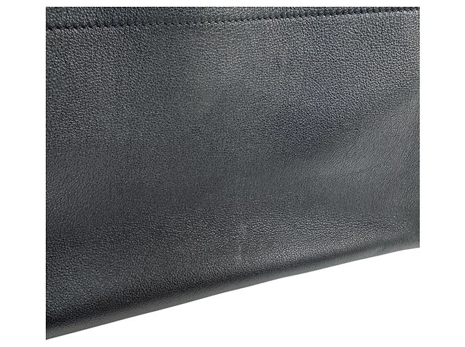 Prada Medium Soft Grain Leather Tote Bag Black - view 17