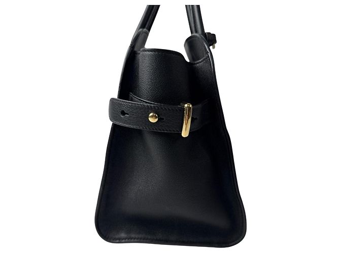 Prada Medium Soft Grain Leather Tote Bag Black - view 4