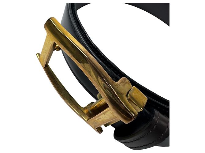Cartier Vintage Ledergürtel Schwarz - Ansicht 11