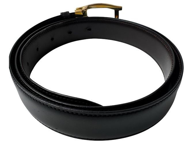 Cartier Vintage Ledergürtel Schwarz - Ansicht 4
