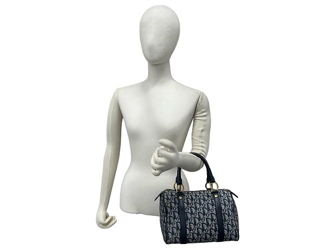 Borsa Mini Boston Christian Dior Navy Blu navy - vista 2