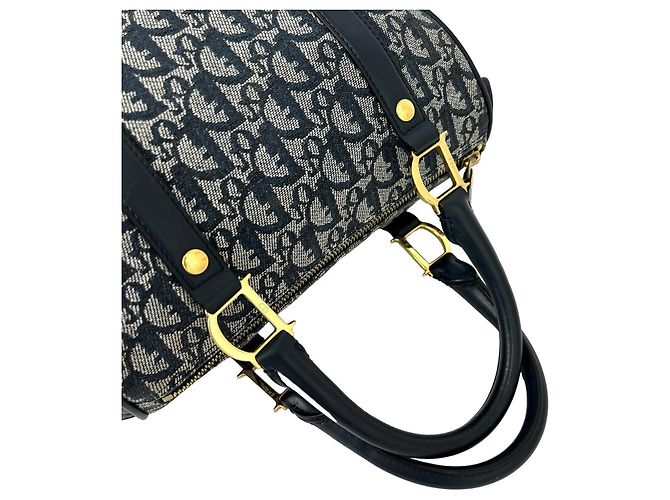 Borsa Mini Boston Christian Dior Navy Blu navy - vista 4