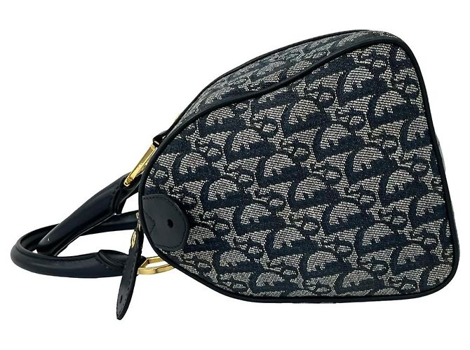 Borsa Mini Boston Christian Dior Navy Blu navy - vista 5