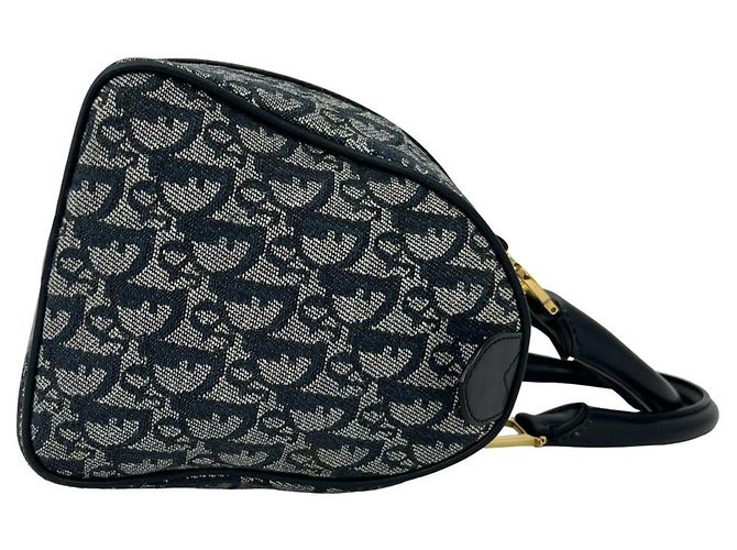 Borsa Mini Boston Christian Dior Navy Blu navy - vista 6