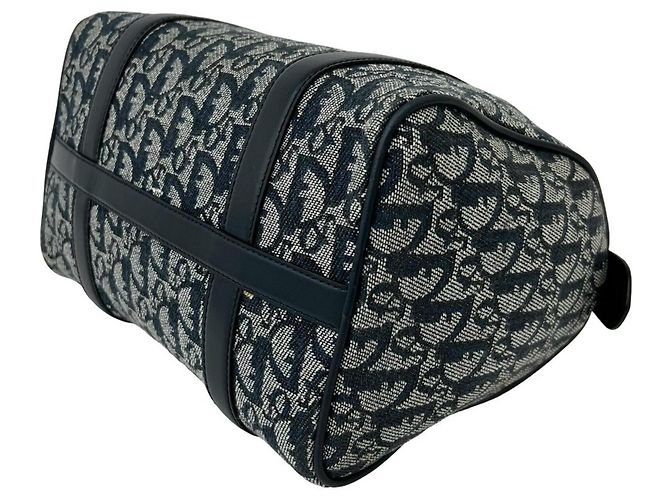 Borsa Mini Boston Christian Dior Navy Blu navy - vista 8