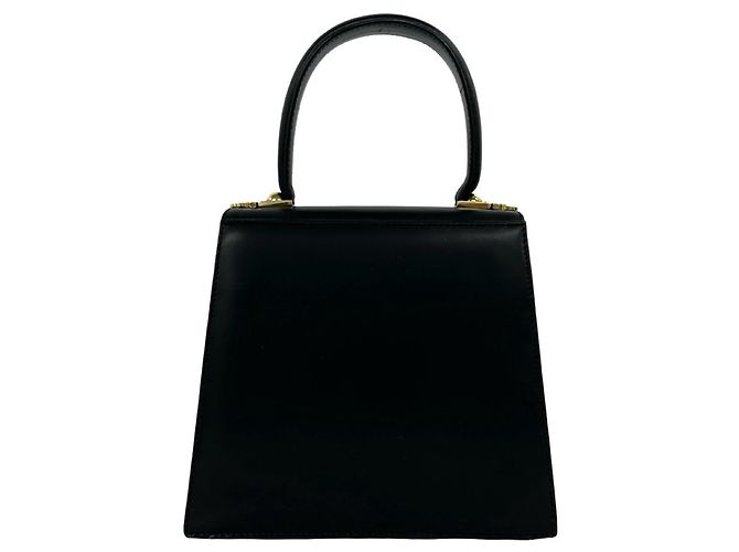 Borsa in pelle Salvatore Ferragamo con logo Gancini Nero - vista 3