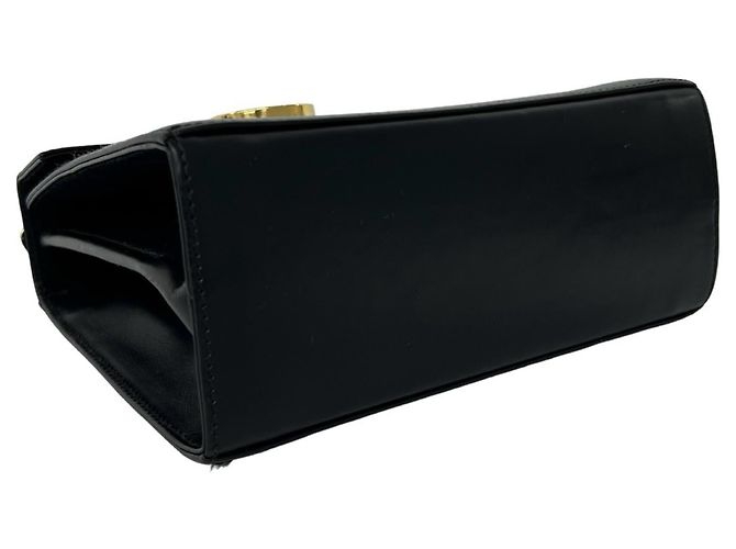 Borsa in pelle Salvatore Ferragamo con logo Gancini Nero - vista 7