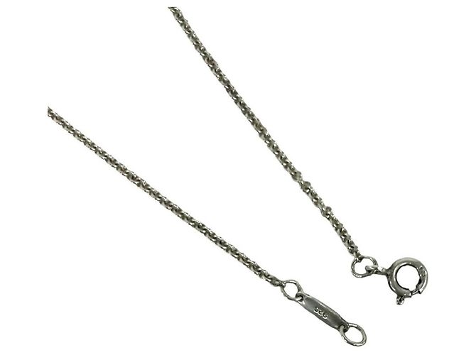 Autre Marque Collana Croce Tiffany Vintage Signature Argento D'oro - vista 5