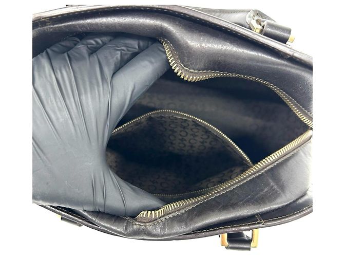 Céline CELINE Vintage Triomphe Logo Geprägte Leder Handtasche Braun - Ansicht 10