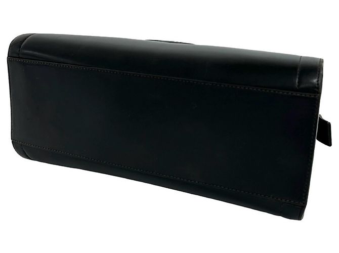 Céline CELINE Vintage Triomphe Logo Geprägte Leder Handtasche Braun - Ansicht 8