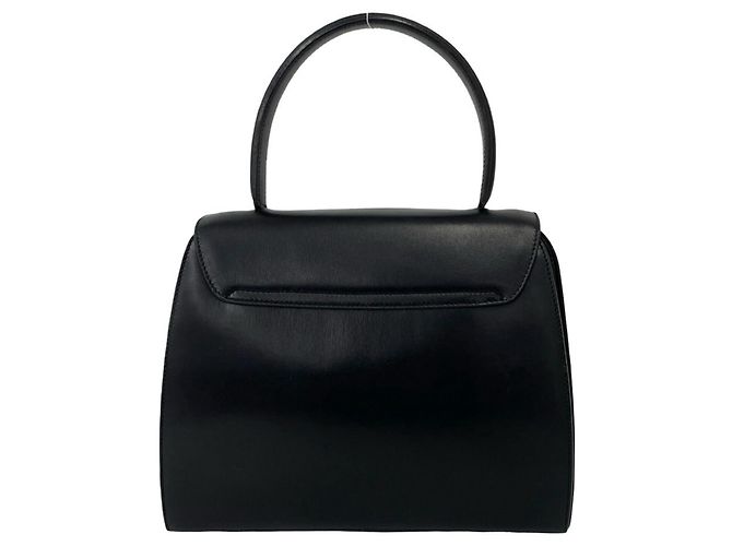 Céline CELINE Vintage Starball Logo Hardware Mini Leder-Tote-Bag Schwarz - Ansicht 3