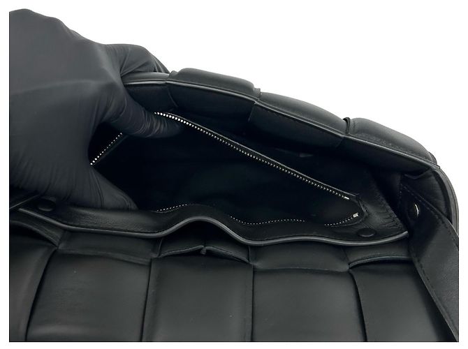 Bottega Veneta Padded Cassette Leather Shoulder Bag Black - view 10