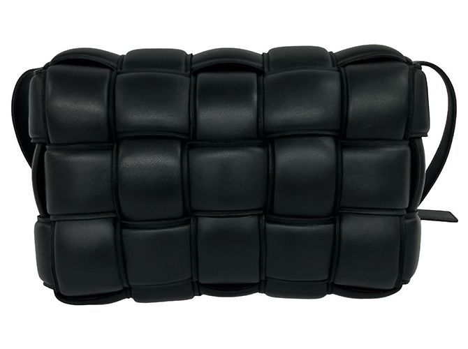 Bottega Veneta Padded Cassette Leather Shoulder Bag Black - view 3