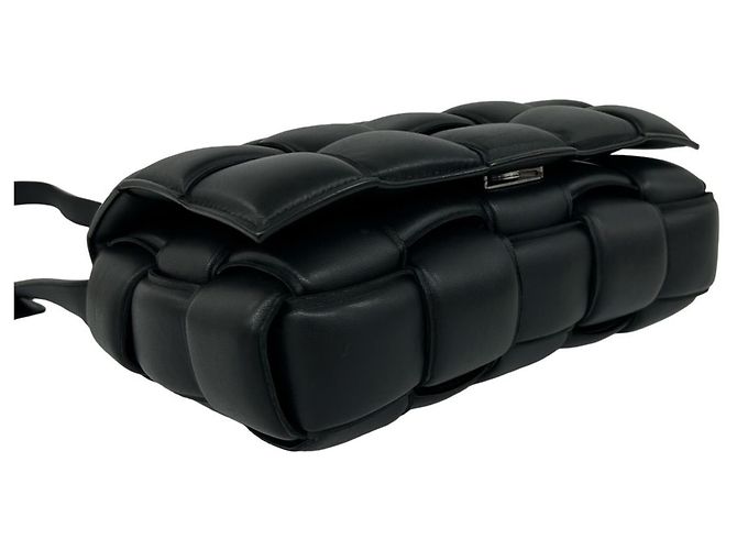 Bottega Veneta Padded Cassette Leather Shoulder Bag Black - view 7