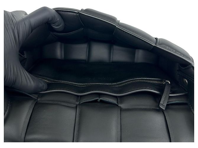 Bottega Veneta Padded Cassette Leather Shoulder Bag Black - view 9