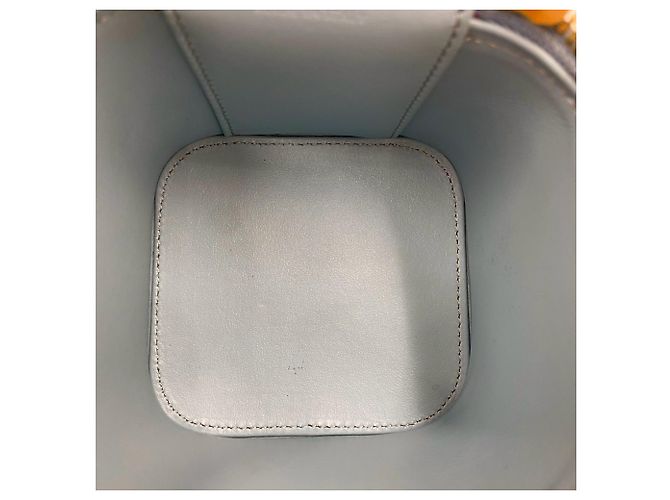 Céline CELINE Cuir Triomphe Logo Calf Leather 2-Way Mini Shoulder Bag Blue - view 9