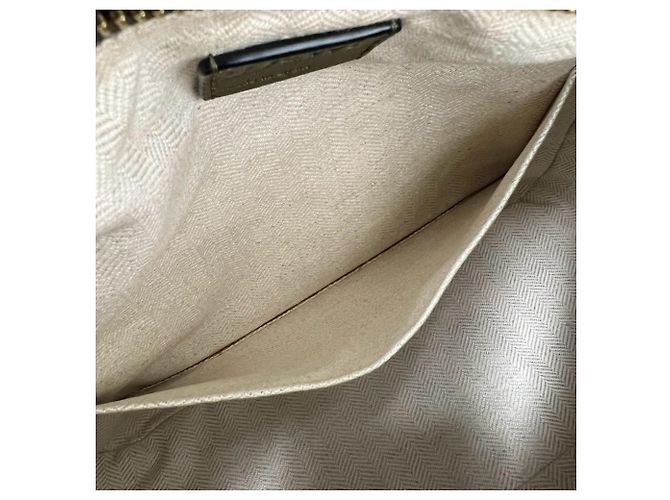 Bolso de hombro de piel Puzzle con Anagrama grabado de Loewe Beige Verde Caqui - vista 10