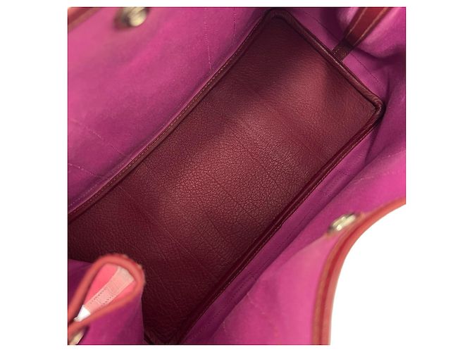 Hermès Bolso Hermes Garden Party PM Roja Burdeos - vista 9