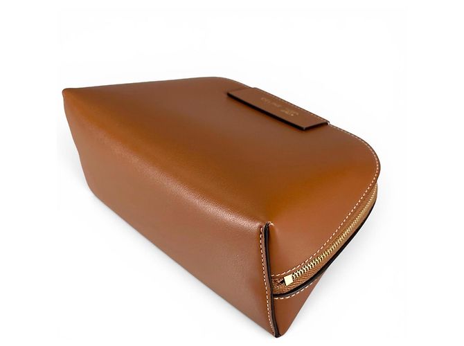 Triomphe Céline Beauty Case Celine Medium Marrone - vista 4