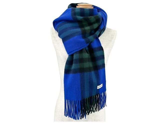 Stole Burberry en cachemire bleu - vue 2