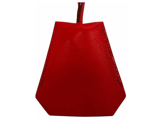 Hermès HERMES Vintage Clochette Halskette Rot - Ansicht 4