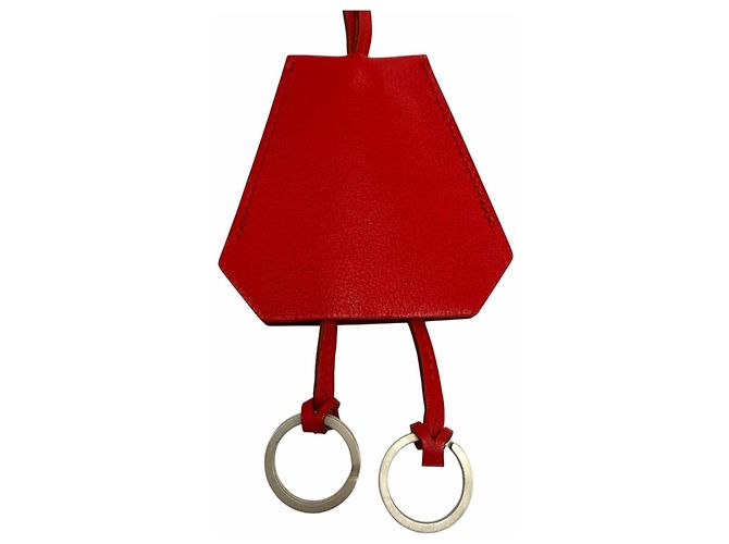 Hermès HERMES Vintage Clochette Halskette Rot - Ansicht 5