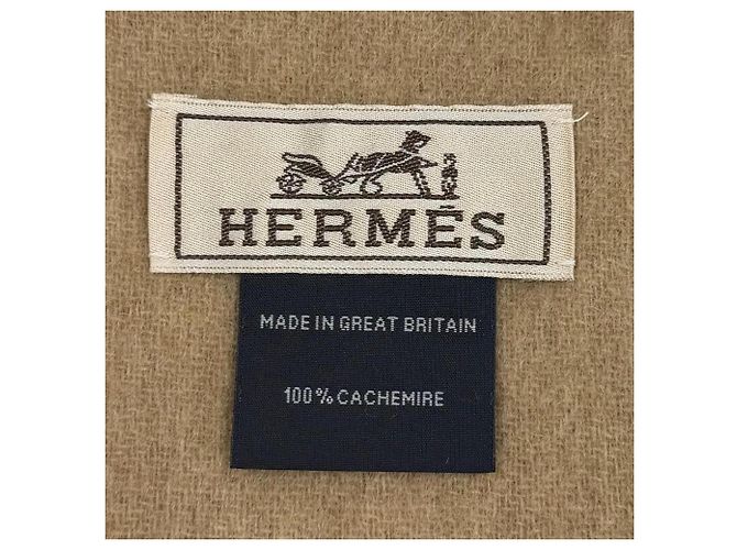 Hermès Hermes Kaschmir-Stola in Beige und Camel Kamel - Ansicht 7