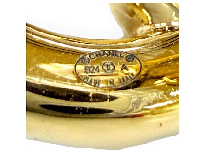 Orecchini a clip Chanel dorati con perla eco e strass D'oro - vista 6