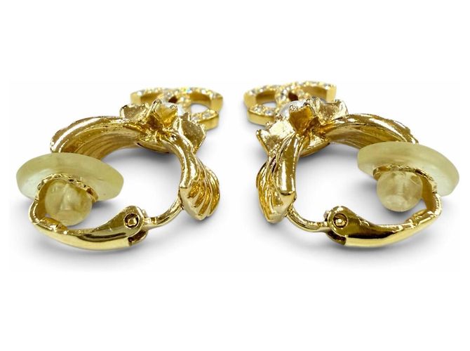 Timeless Orecchini a clip Chanel Coco Mark Star Eco Pearl Rhinestone D'oro - vista 3