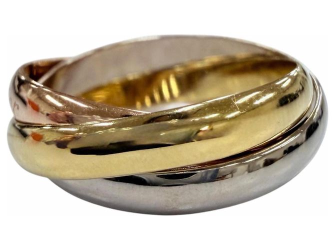 Cartier Trinity Ring in dreifarbigem Gold Golden - Ansicht 2