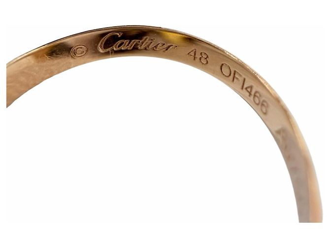 Cartier Trinity Ring in dreifarbigem Gold Golden - Ansicht 5
