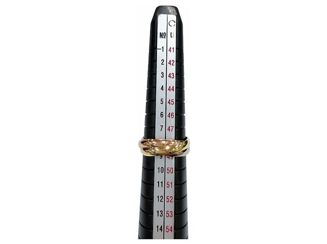 Cartier Trinity Ring in dreifarbigem Gold Golden - Ansicht 7
