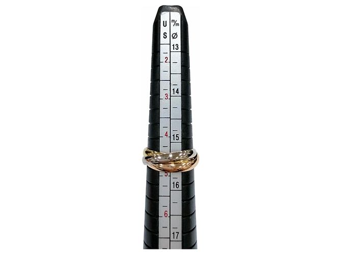 Cartier Trinity Ring in dreifarbigem Gold Golden - Ansicht 8
