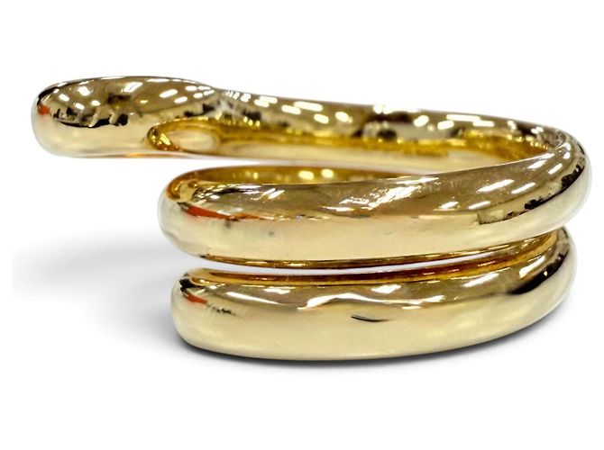 Anello a Fascia Oro Bottega Veneta D'oro - vista 2