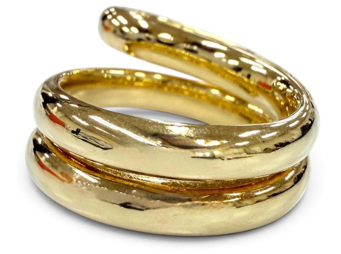 Anello a Fascia Oro Bottega Veneta D'oro - vista 3