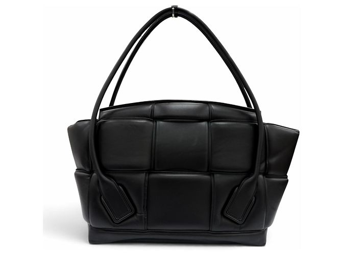 Borsa Bottega Veneta Padded Large Arco Nero - vista 3