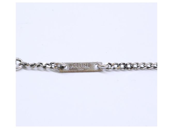 Céline CELINE Lange Kette mit Kristallpfeil Silber - Ansicht 8