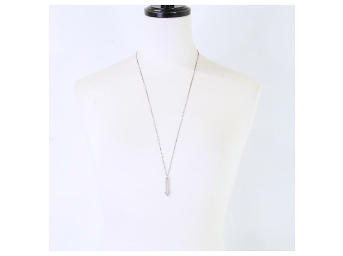 Céline CELINE Lange Kette mit Kristallpfeil Silber - Ansicht 9