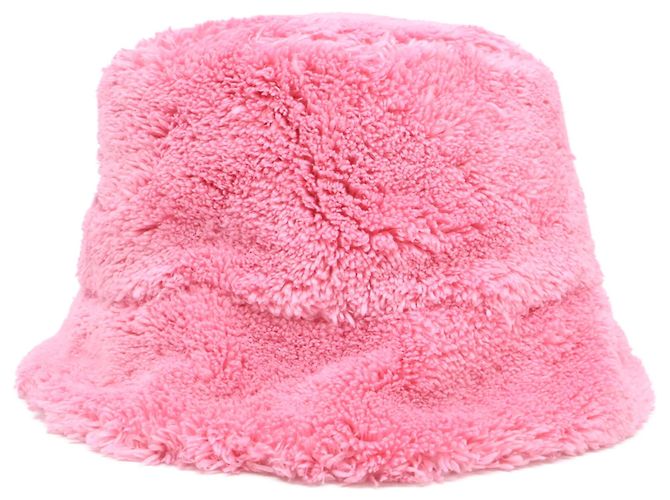 Cappello bucket Prada in spugna rosa - vista 3