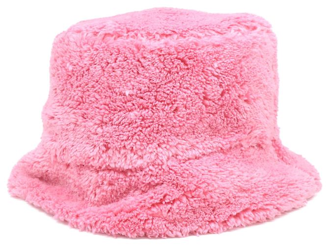 Cappello bucket Prada in spugna rosa - vista 4