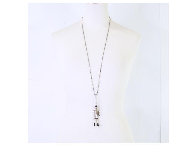 Collar largo de cadena de bolas Chanel Coco Mark Mademoiselle Doll - vista 9