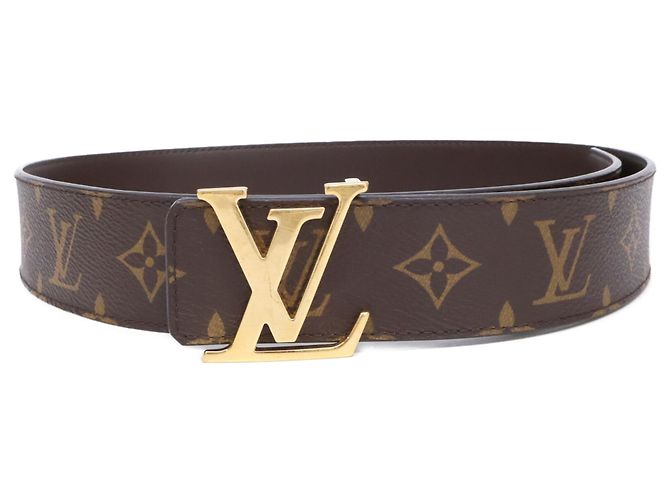 Ceinture réversible Louis Vuitton Monogram Canvas Marron - vue 2