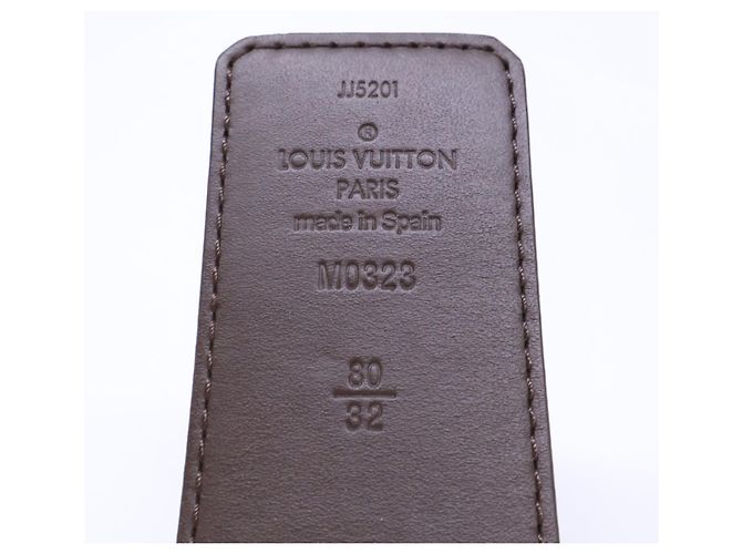 Ceinture réversible Louis Vuitton Monogram Canvas Marron - vue 8