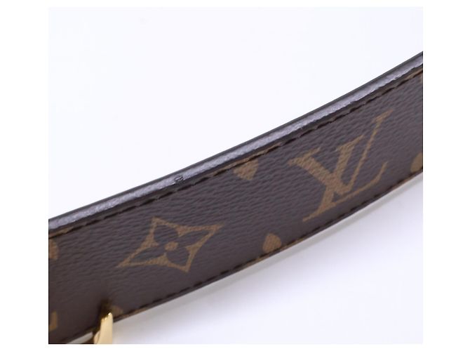 Ceinture réversible Louis Vuitton Monogram Canvas Marron - vue 9