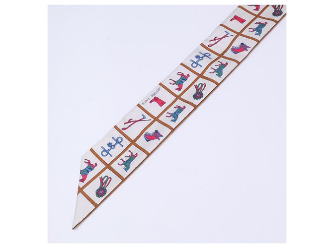 Hermès HERMES Couvertures et Tenues de Jour Horse Blanket Silk Twilly Scarf - Ansicht 2
