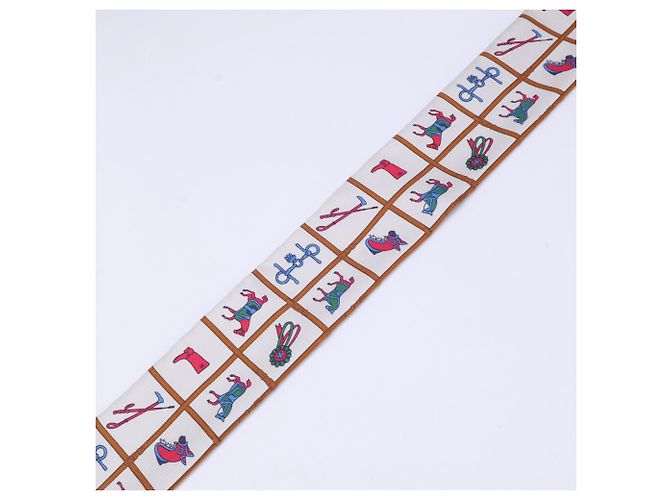 Hermès HERMES Couvertures et Tenues de Jour Horse Blanket Silk Twilly Scarf - Ansicht 3