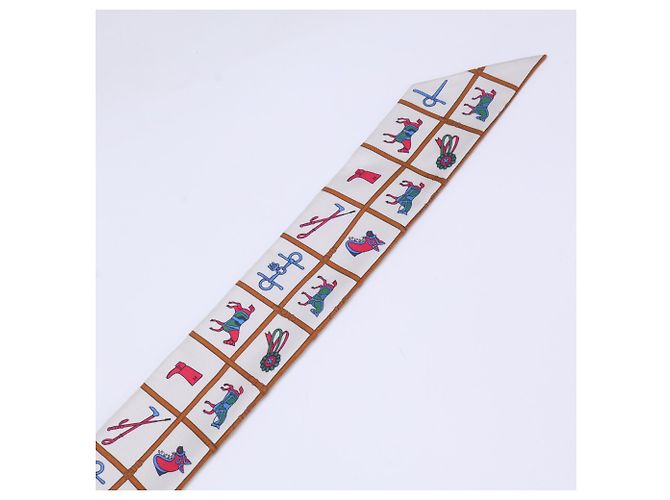 Hermès HERMES Couvertures et Tenues de Jour Horse Blanket Silk Twilly Scarf - Ansicht 4
